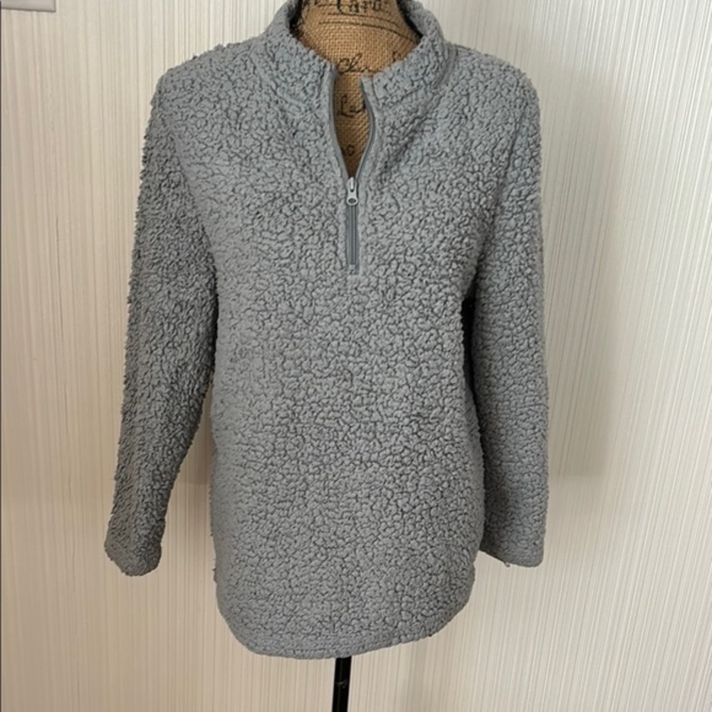 Canyon River  Gray Women's Fleece Sweatshirt
